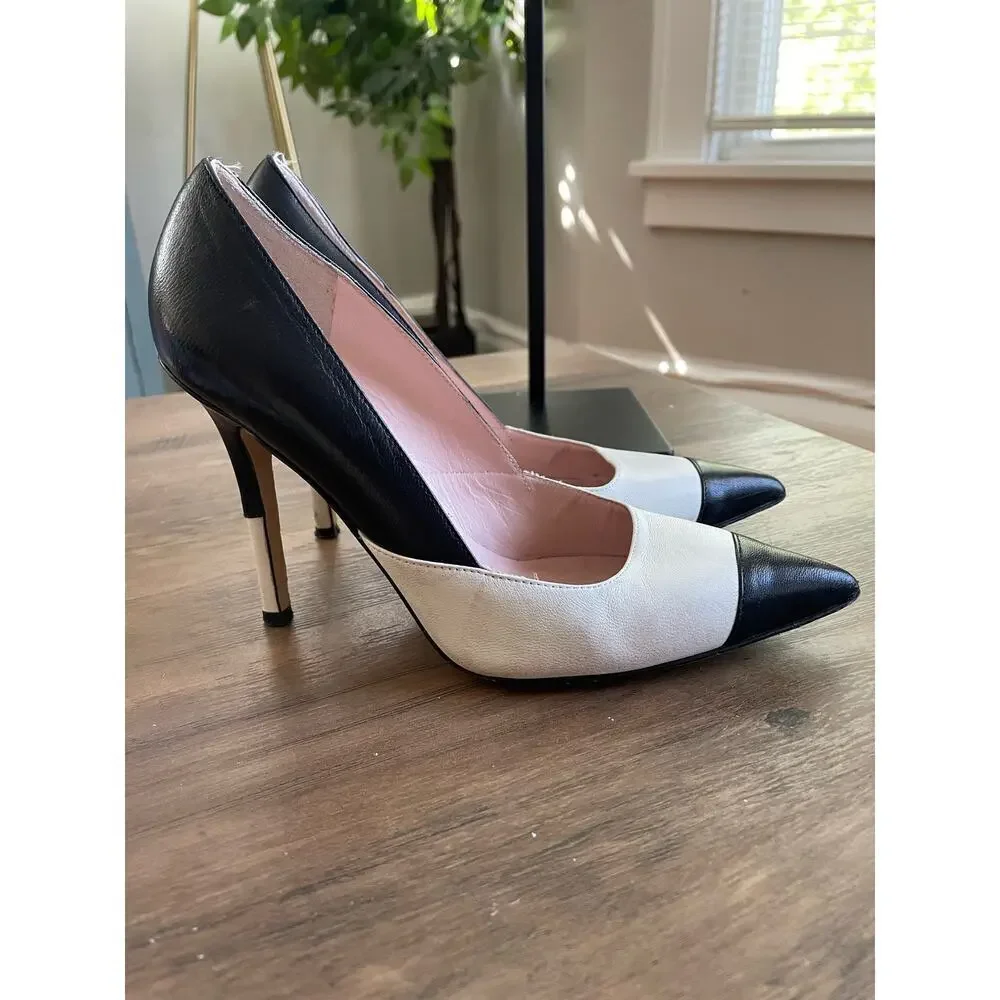 Kate Spade Tuxedo Pointed-Toed Stilleto - Picture 5 of 7